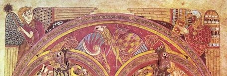 Detail of a page from the Book of Kells.